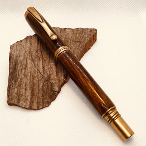 Texas Ebony with Antique Brass Roller Ball